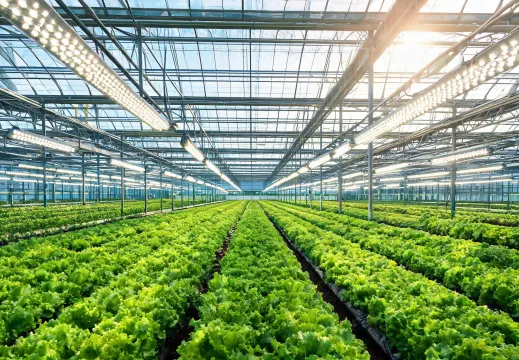 Greenhouse supplemental LED grow lighting